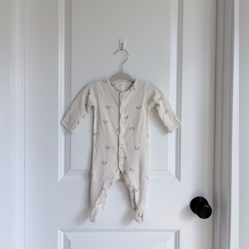 🌈Rylee + Cru x Parachute Cream Neutral Rainbow Snap Footie